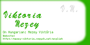 viktoria mezey business card